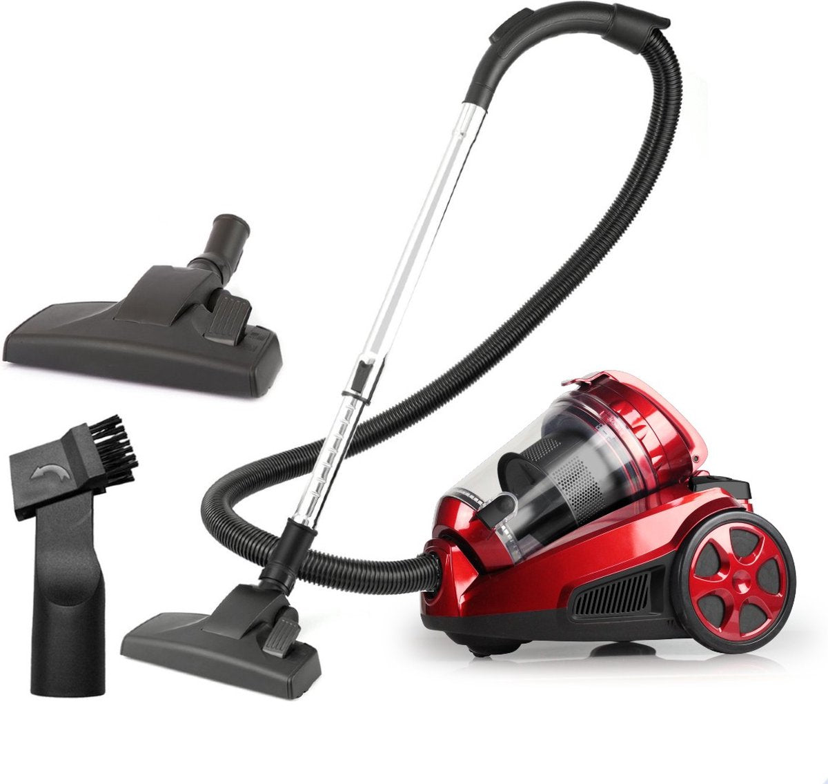850W, bagless, vacuum cleaner, 5mtr cable, black-red, Royalty Line BSCM1400.60