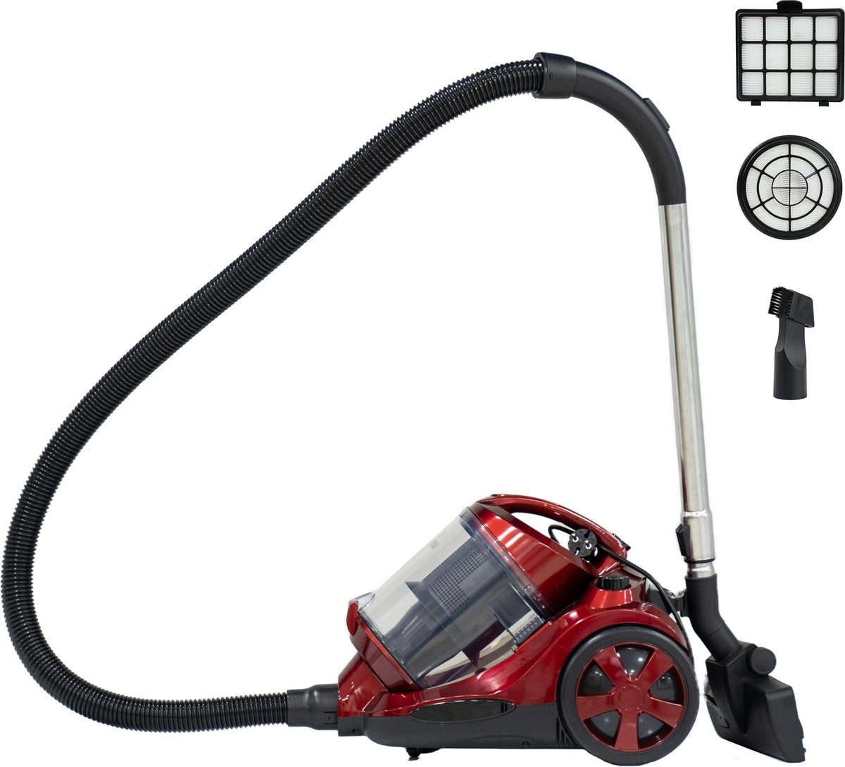 850W, bagless, vacuum cleaner, 5mtr cable, black-red, Royalty Line BSCM1400.60