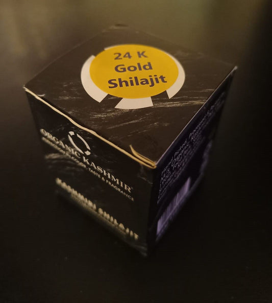 24K Gold Pure Organic Himalayan Shilajit 50g – High Fulvic Acid Resin