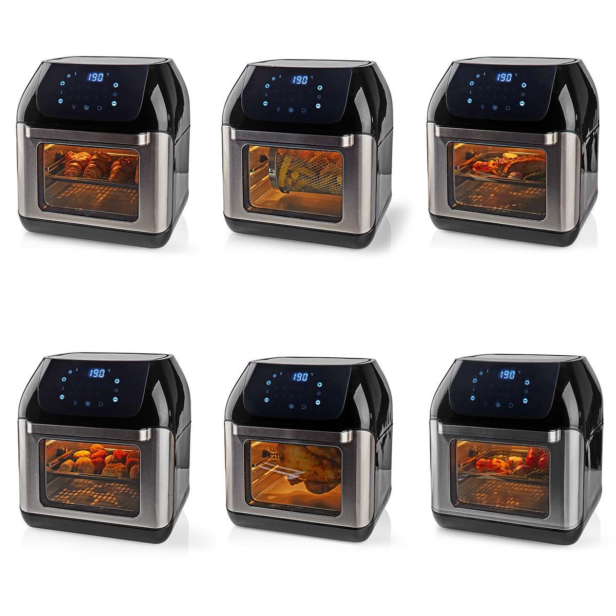 12 liter, digital air fryer, 1500W, Nedis