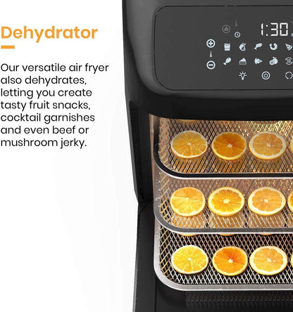 12LT, air fryer, black-silver, Royalty Line AFO1206