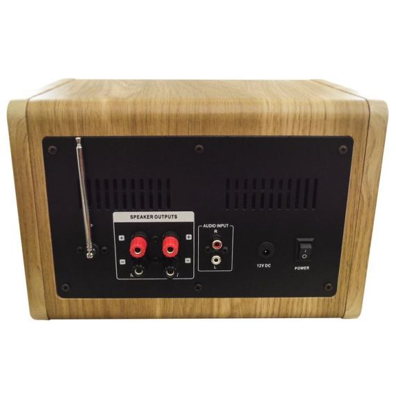 100W, wooden stereo system, radio, bluetooth, SD, USB, AUX , V950