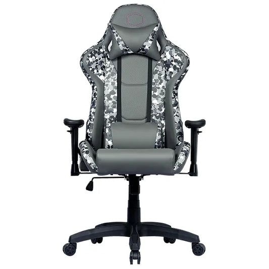 Gaming chair, pu leather, black-grey, Coolermaster Caliber R1S CAMO