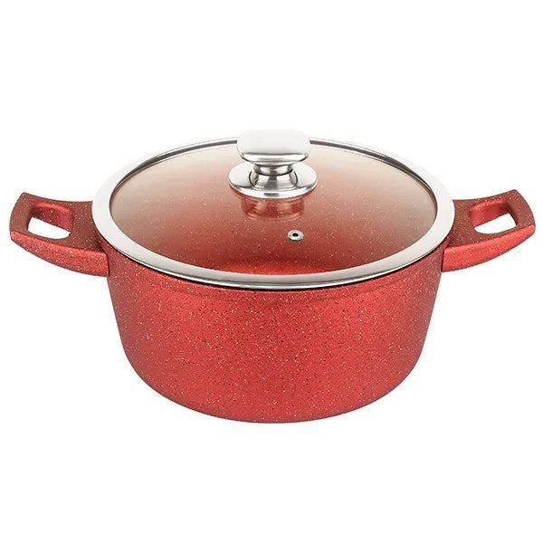 RoyaltyLine FC30M-RD Casserole Pot – 30cm, 7L, Red