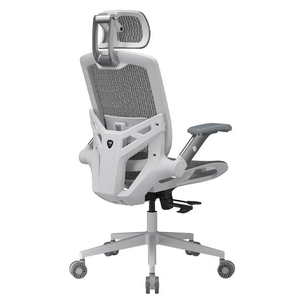 Gaming Chair, Fabric, White/Grey, COUGAR Speeder One