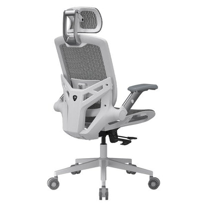 Gaming Chair, Fabric, White/Grey, COUGAR Speeder One