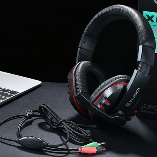 Tucci X6 gaming headset with microphone - Red color