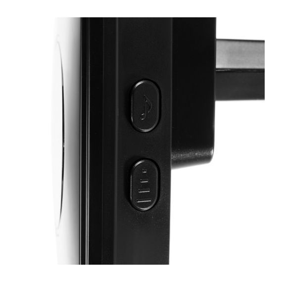 Wireless Doorbell with 60 Sounds, 5 Volume Levels, Black