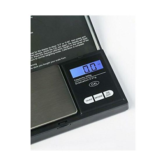 200g capacity, digital pocket scale, 0.01 accuracy