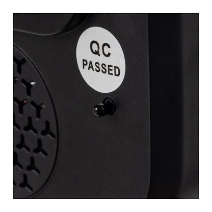 Wireless Doorbell with Temperature Display, LCD, Black