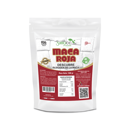 500g Red Maca Gelatinised Powder – Peruvian Adaptogenic Superfood