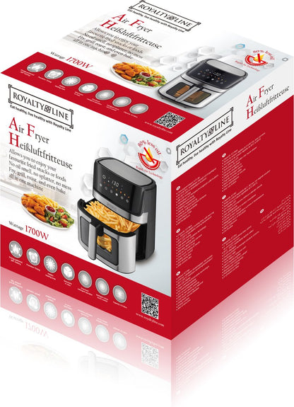 6.5LT, 1700W, air fryer, digital display, Royalty Line