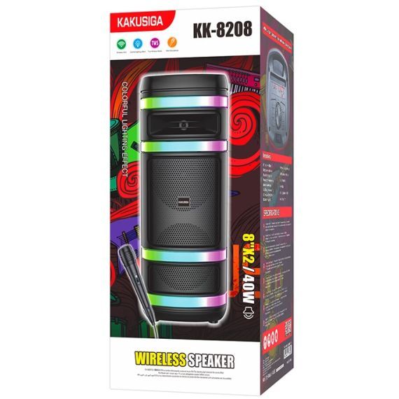40W, rechargeable speaker , LED Lights