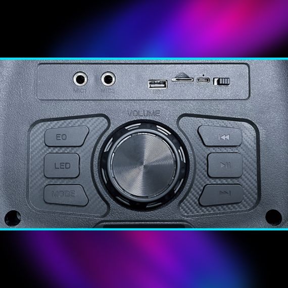 40W, rechargeable speaker , LED Lights