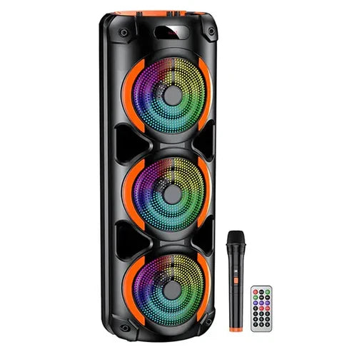 40W, 3*8” Woofer, Portable Speaker, BT, USB/SD