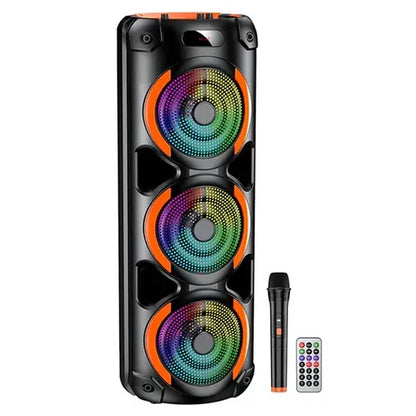 40W, 3*8” Woofer, Portable Speaker, BT, USB/SD