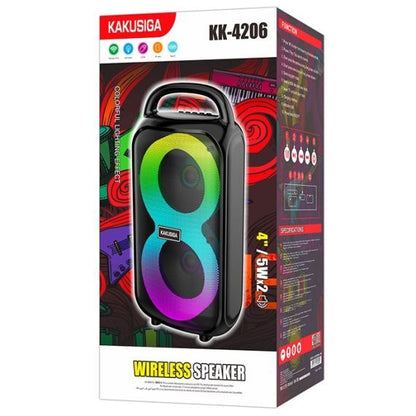 2x5W, BT Speaker, USB/SD card input, FM radio, KK-4206