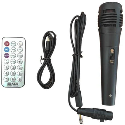 20W, Rechargeable Bluetooth speaker with USB/SD Card/FM Radio and LED lights