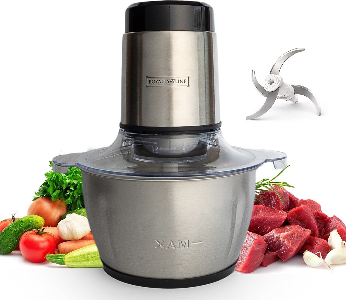 Royalty Line MCE-300.34.30 Food Chopper – 600W, 3L