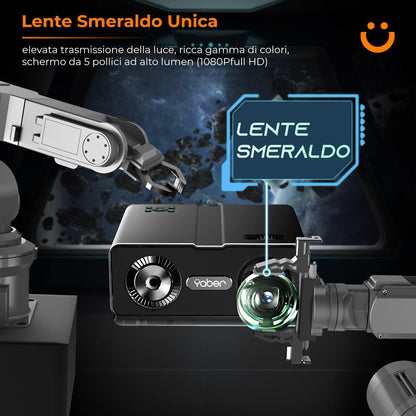 1080P, full HD, led projector, 5G WiFi, bluetooth, YABER V10 9000L