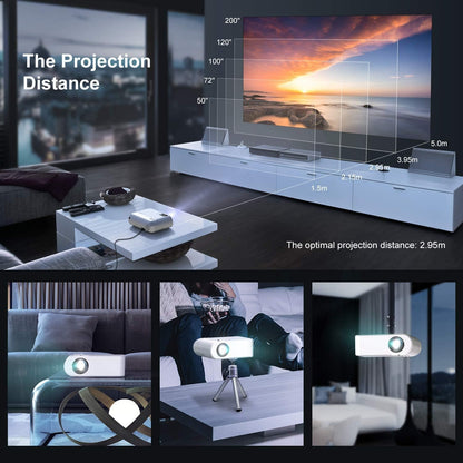 1080P, full HD, led projector, 5G WiFi, bluetooth, YABER V2