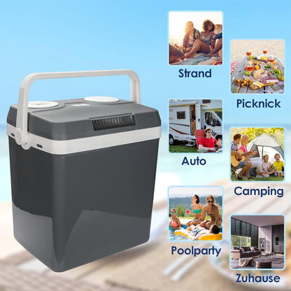 30Ltr, portable fridge, 12V-220V, cool-heat, Royalty Line CB-30