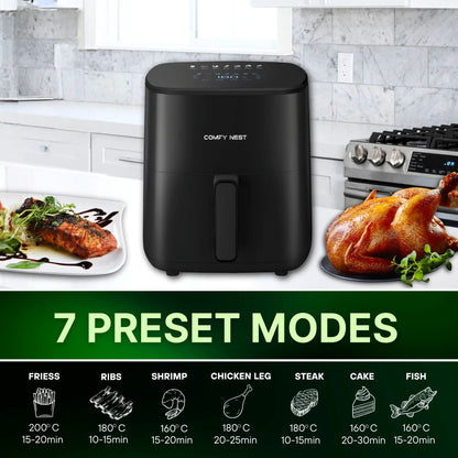 5lt, digital air fryer, 1400w, Comfy Nest CN-06191