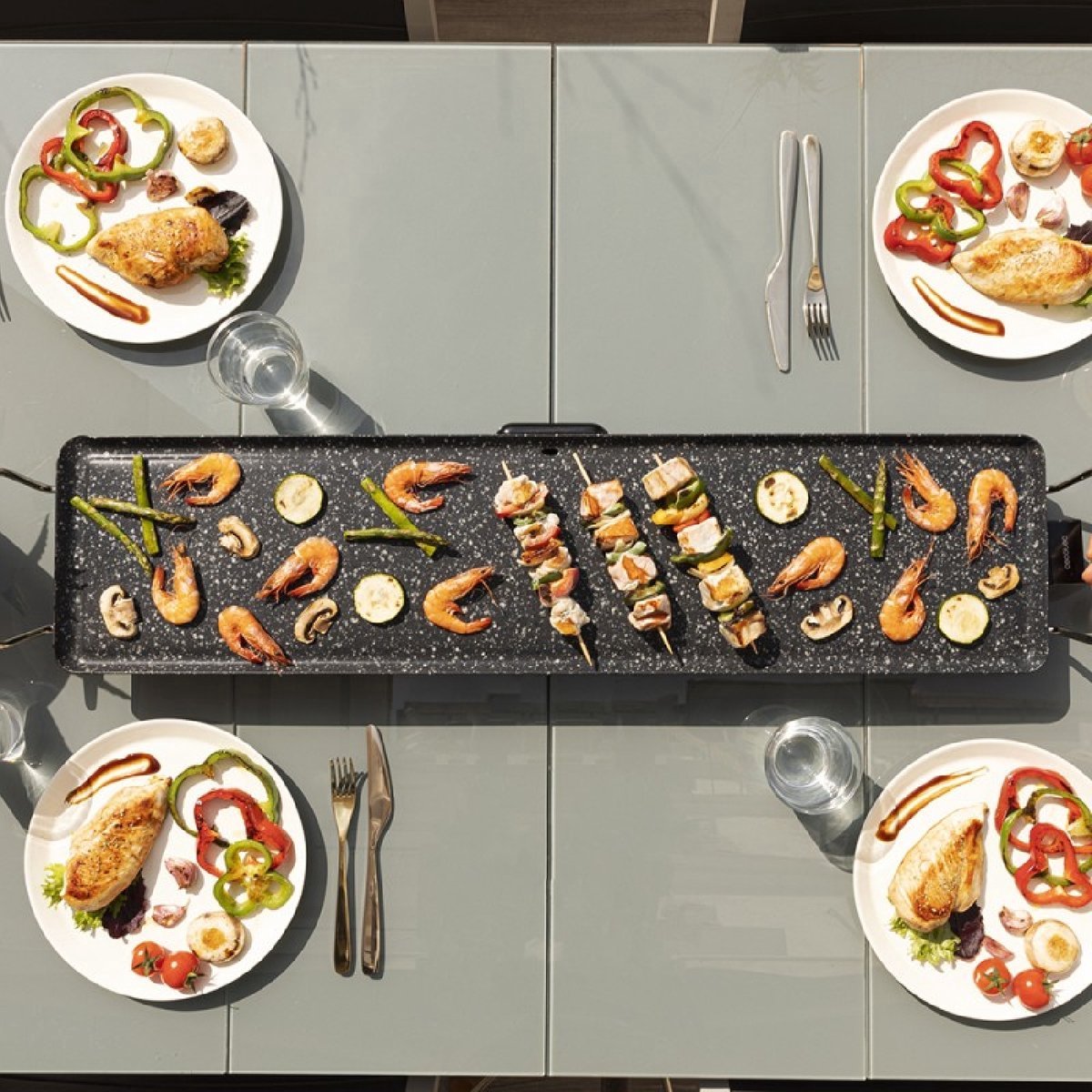2000W, party grill, multi raclette, Royalty Line TP18211