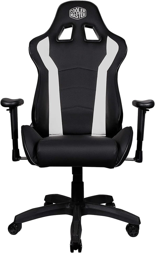 Gaming chair, fabric, black-white, Coolermaster Caliber R1