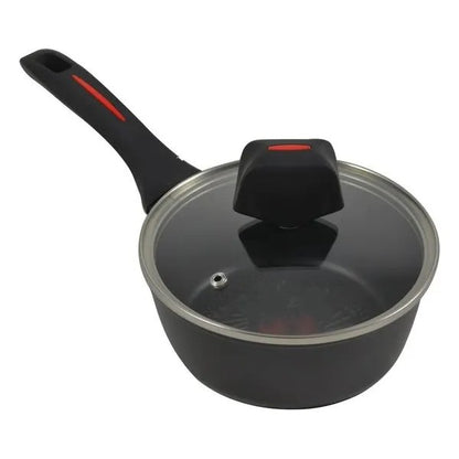 RoyaltyLine FSN18 Casserole Pot – 18cm Non-Stick, Black