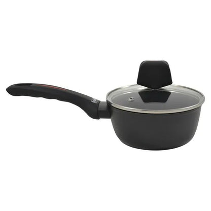 RoyaltyLine FSN18 Casserole Pot – 18cm Non-Stick, Black