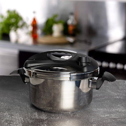 RoyaltyLine RL-24PS4LM Pressure Cooker – 4L Marble Coating