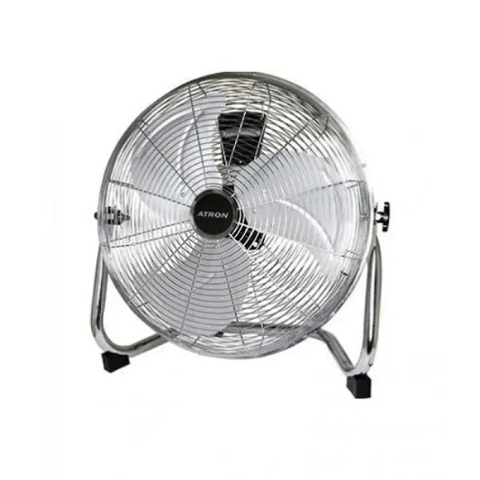 50W, Floor Fan, 3*Blades, Metal Blades, Silver, ATRON