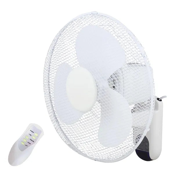 50W, Wall Fan, 3*Blades, Plastic blades, White, AIRWAVE