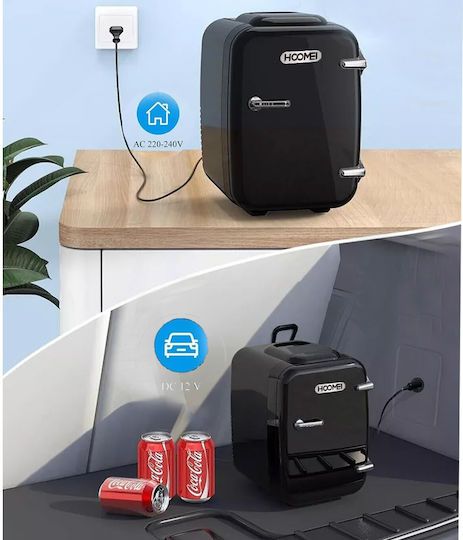 4lt, portable fridge, 12v-220v, Hoomei HM-6548-B