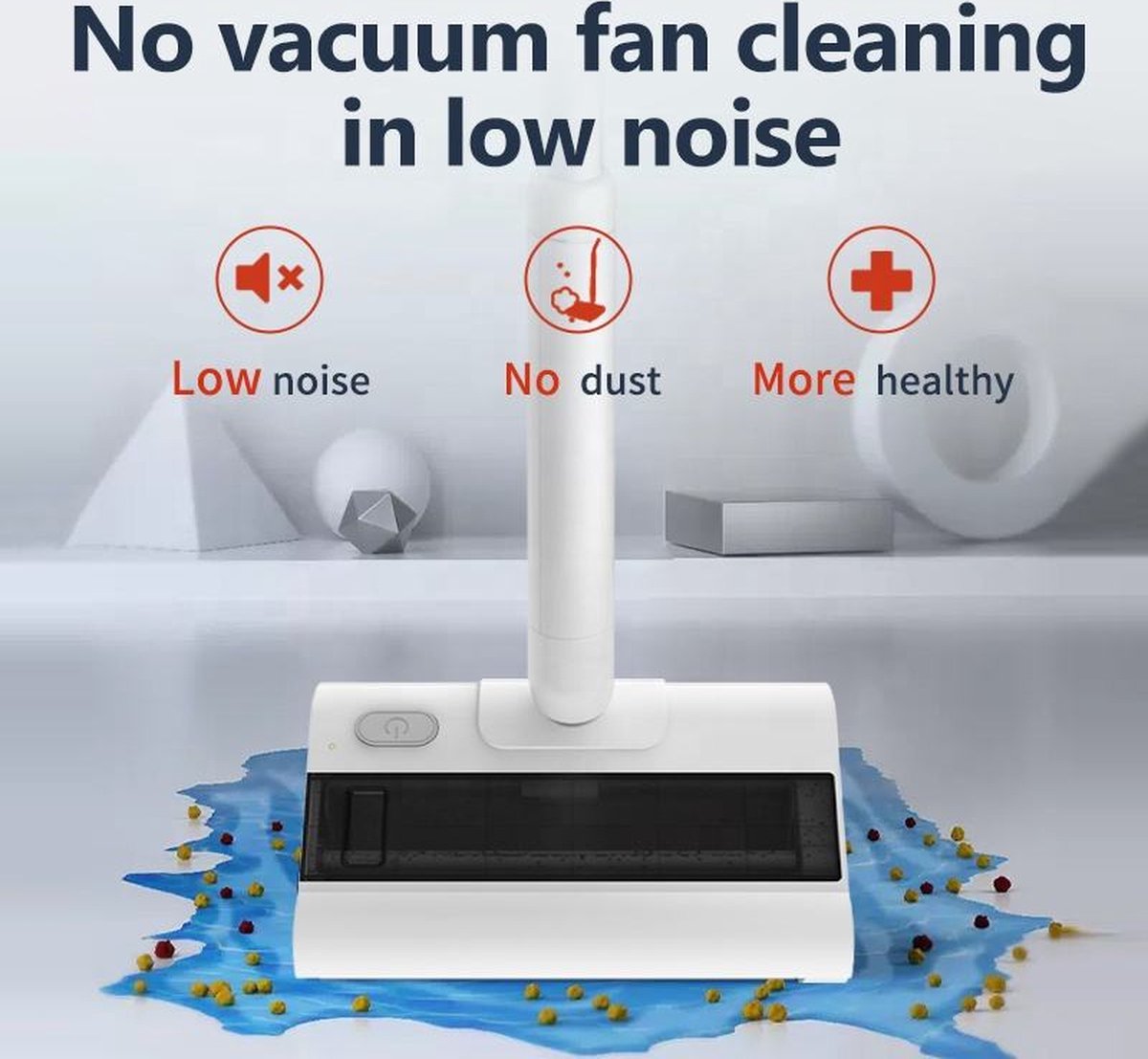 Low noise, electric broom, cordless sweeper, Royalty Line CS402.1