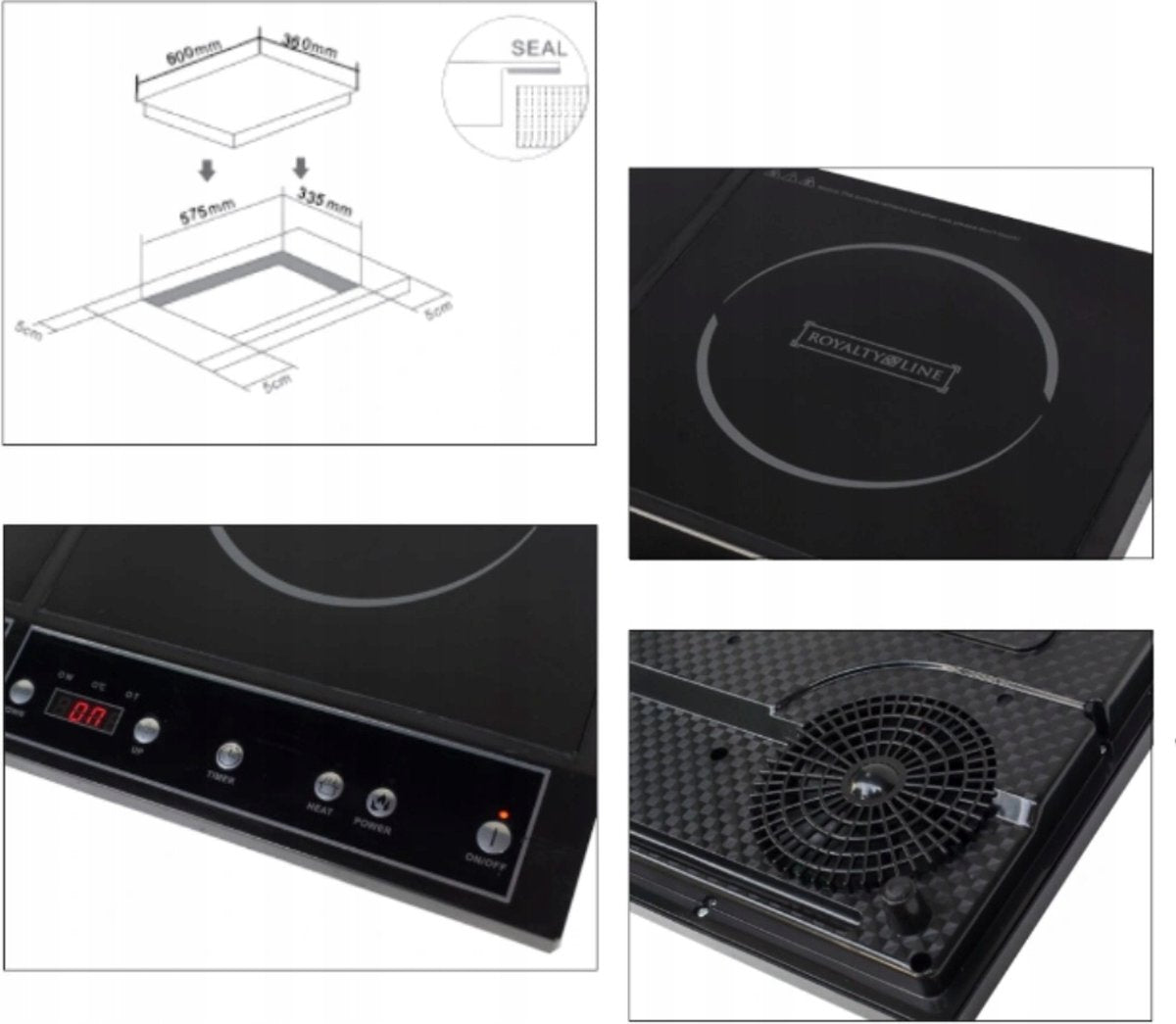 On-Counter, double induction hob, Royalty Line DIP4000