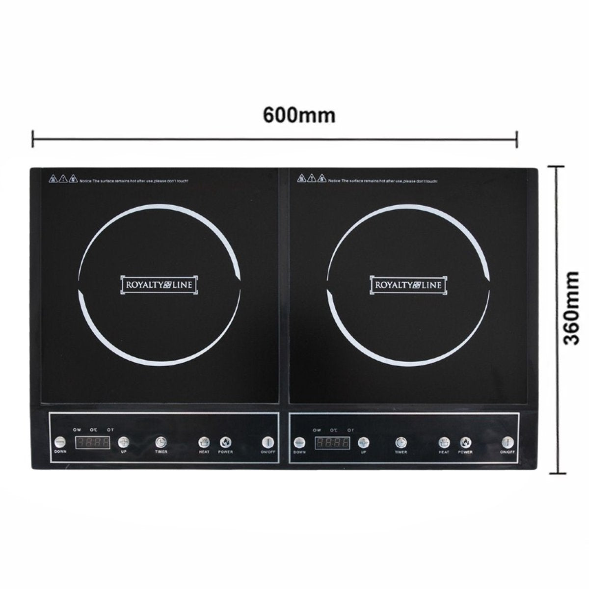 On-Counter, double induction hob, Royalty Line DIP4000