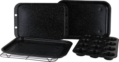 Royalty Line 5RB 5-Piece Bakeware Set – 4 Trays & Rack