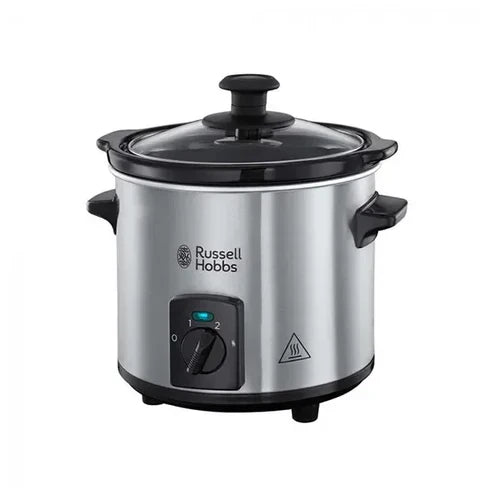 145W, 2.0Ltr Slow Cooker, Silver/Black