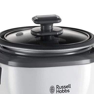 0.4Ltr Rice Cooker, 200W, Black/White