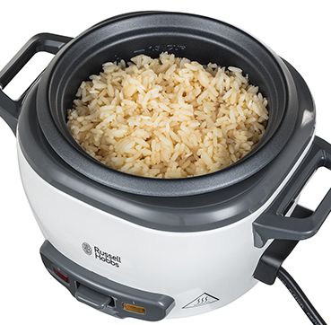 0.8Ltr Rice Cooker, 300W, Black/White