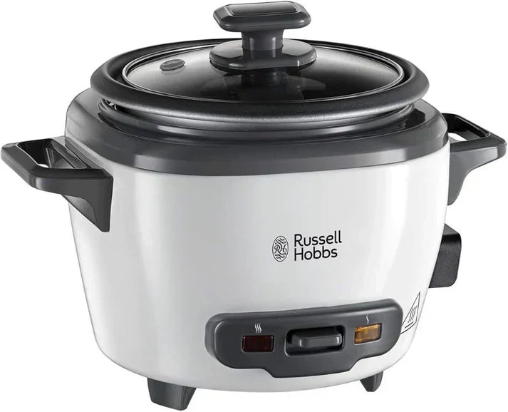 0.8Ltr Rice Cooker, 300W, Black/White