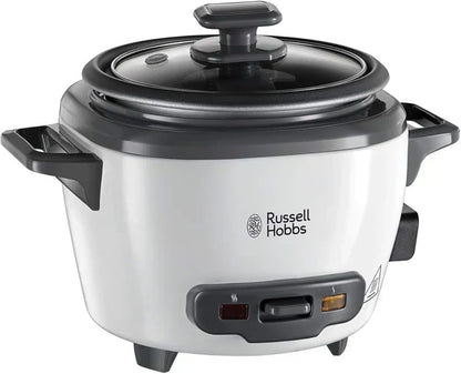 0.8Ltr Rice Cooker, 300W, Black/White