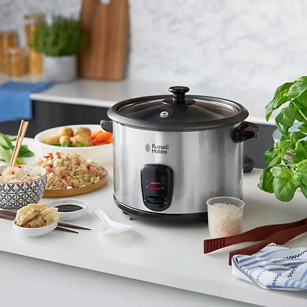 1.8Ltr Rice Cooker, 700W, Silver/Black
