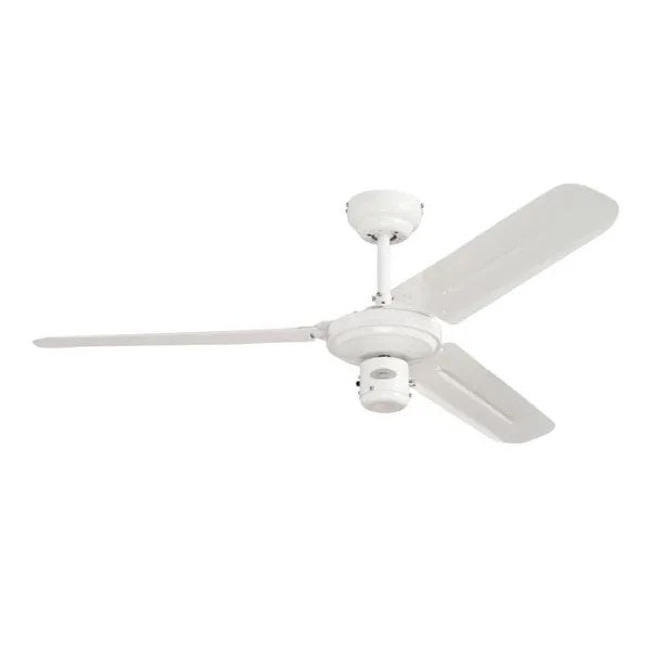 Westinghouse 78337 Industrial Ceiling Fan – 122cm, 3 Blades, White