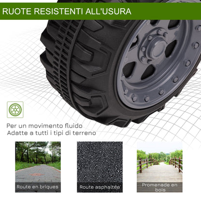 Quad electric for children with 6V rechargeable battery, accelerator button, age 18-36 months, 70x42x45cm, green