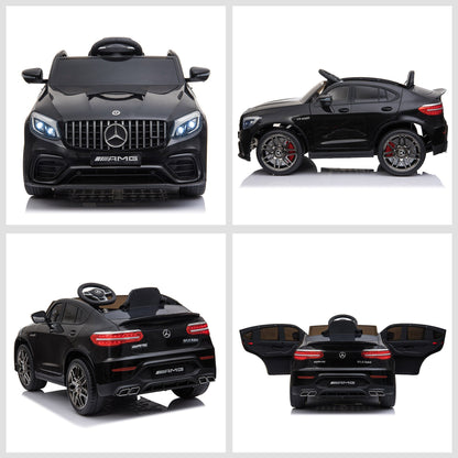 Electric Ride-On Car for Kids 3-5 Years Mercedes with Seat Belt and Remote Control, Black