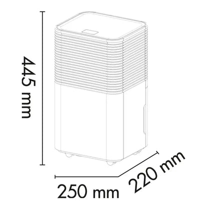 13 L/24hr, Dehumidifier, Laundry Mode, LED Display, White – Argo Lilium Art