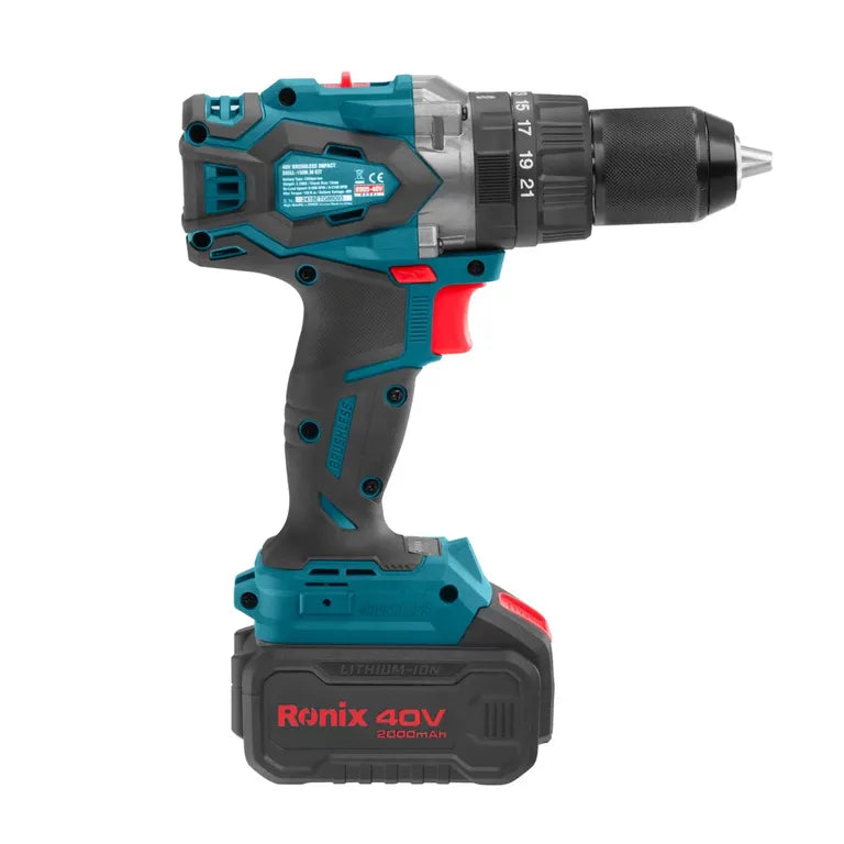 40V Brushless Cordless Impact Drill Kit 150 N.m